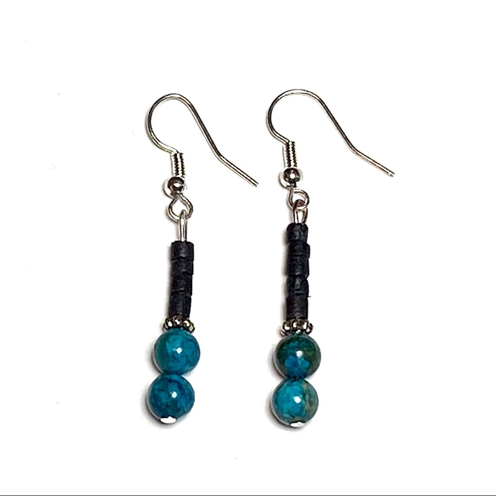Handmade turquoise earrings